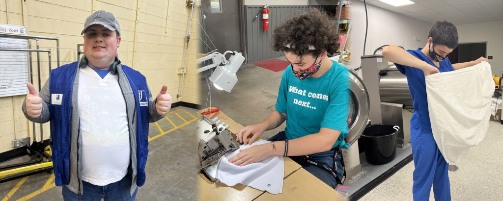 Students on the job